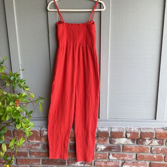 🧡 Saturday Sunday Isabel Tie-Front Cotton Jumpsuit 🧡 - Picture 4 of 9